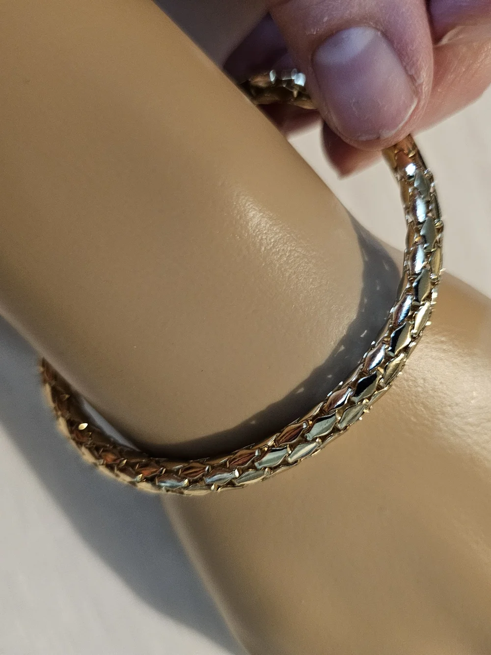 Classic Silver-Tone Braided Bangle Bracelet - Women Jewelry